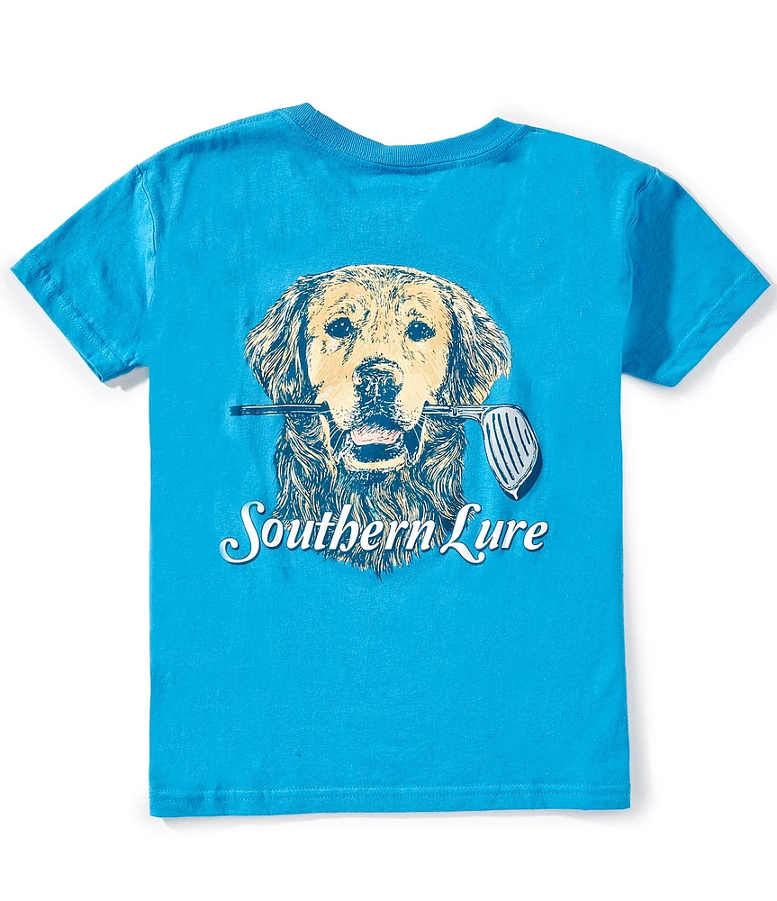 Southern Lure Big Boys 8-20 Short Sleeve Golden Golf Graphic T-Shirt