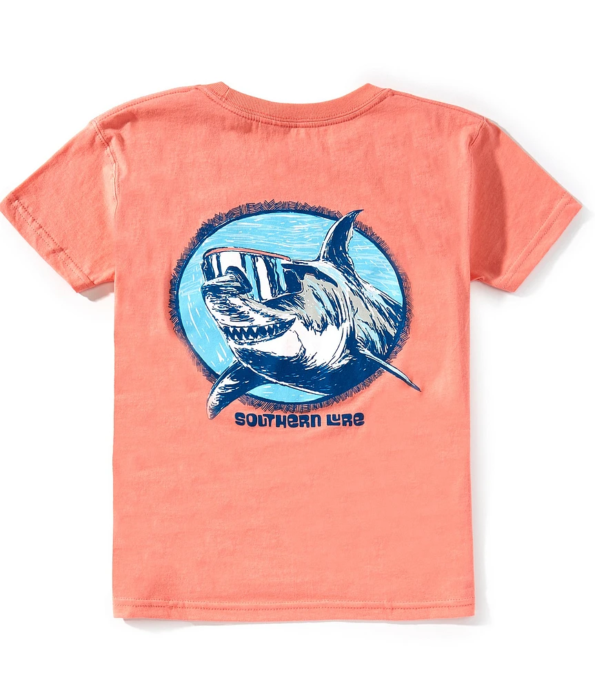 Southern Lure Big Boys 8-20 Short Sleeve Shark Oval Graphic T-Shirt