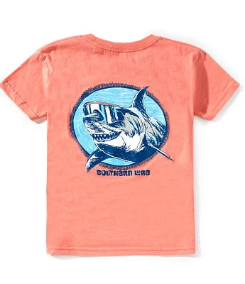 Southern Lure Big Boys 8-20 Short Sleeve Shark Oval Graphic T-Shirt