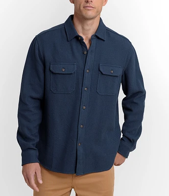 Southern Tide Beachwood Solid Twill Long Sleeve Woven Shirt