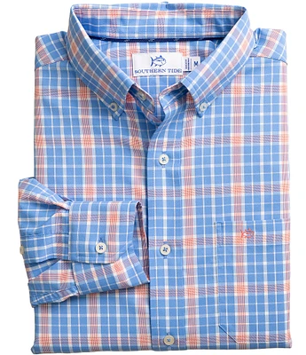 Southern Tide Beckenham Plaid Long Woven Shirt