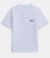 Southern Tide Big Boys 8-20 Flag Whale Short Sleeve Graphic T-Shirt