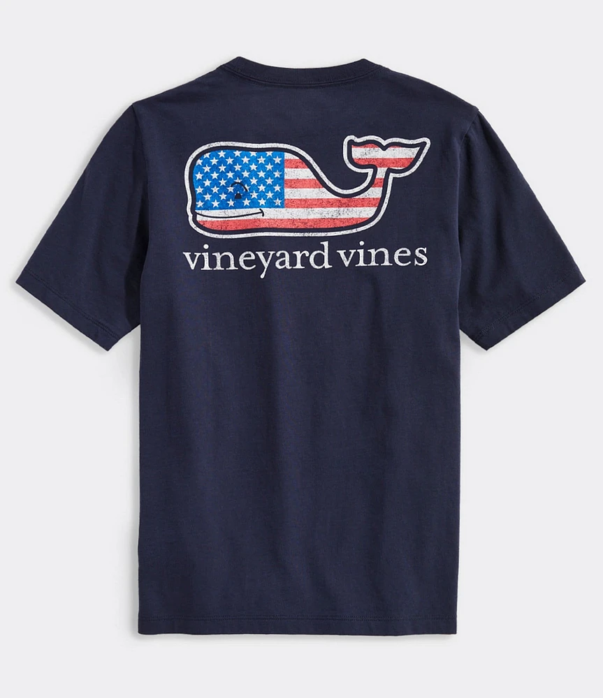 Southern Tide Big Boys 8-20 Flag Whale Short Sleeve Graphic T-Shirt