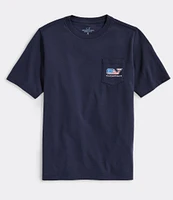 Southern Tide Big Boys 8-20 Flag Whale Short Sleeve Graphic T-Shirt