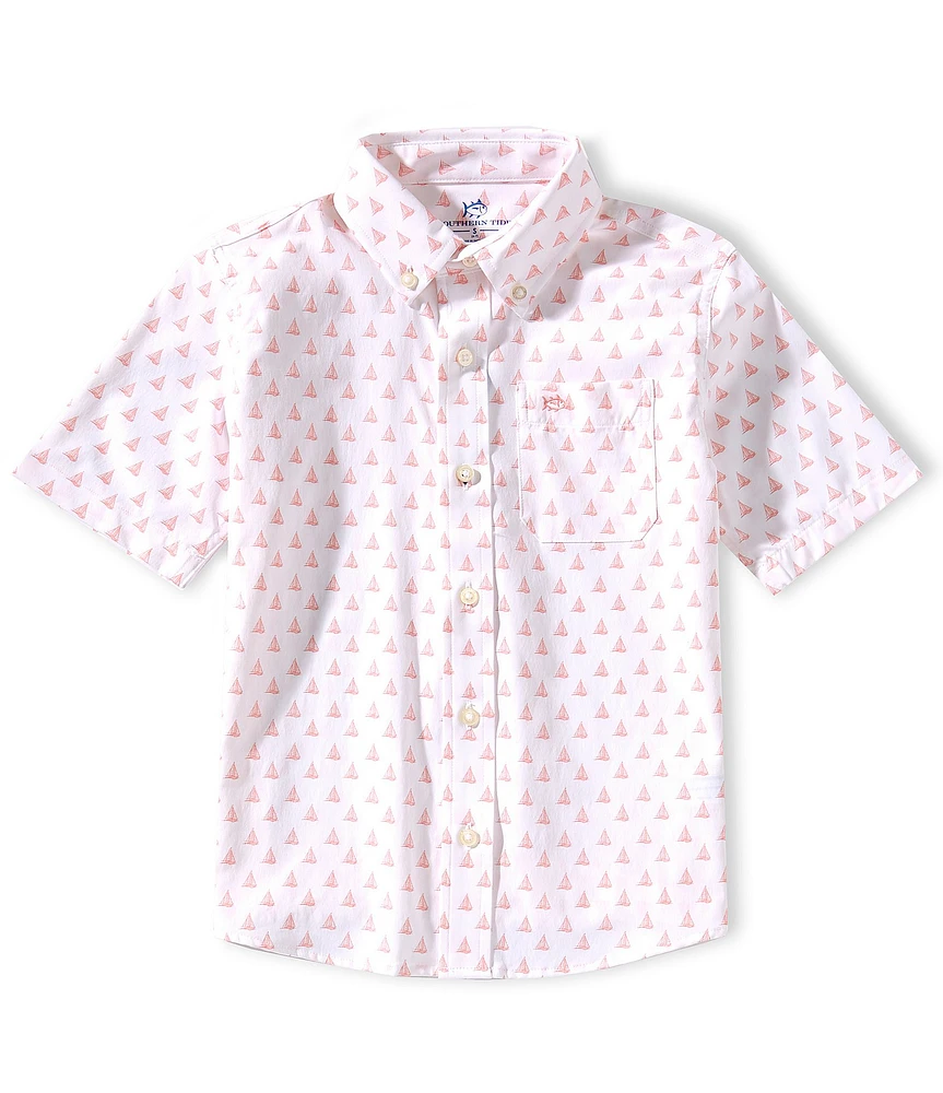 Southern Tide Big Boys 8-20 Floatin Along SS Sportshirt
