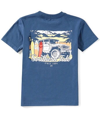 Southern Tide Big Boys 8-20 Surf Excursion SS T-Shirt