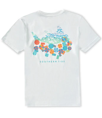Southern Tide Big Boys 8-20 Umbrellas T-Shirt