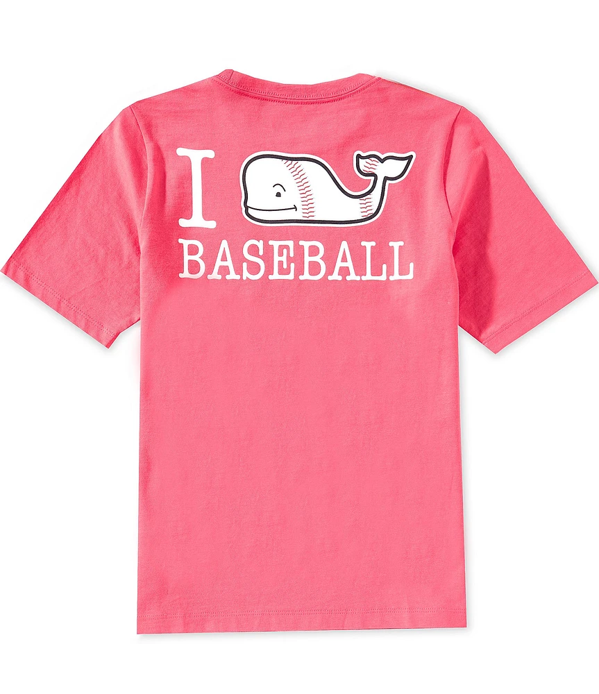 Southern Tide Big Boys 8-20 Whale Baseball Short Sleeve Graphic T-Shirt