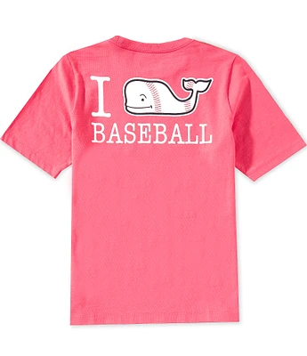 Southern Tide Big Boys 8-20 Whale Baseball Short Sleeve Graphic T-Shirt