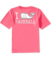Southern Tide Big Boys 8-20 Whale Baseball Short Sleeve Graphic T-Shirt