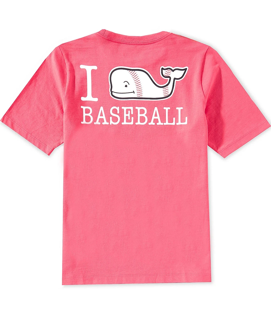 Southern Tide Big Boys Whale Baseball Short Sleeve Graphic T-Shirt