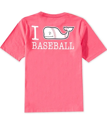 Southern Tide Big Boys 8-20 Whale Baseball Short Sleeve Graphic T-Shirt