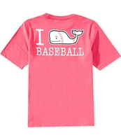 Southern Tide Big Boys Whale Baseball Short Sleeve Graphic T-Shirt