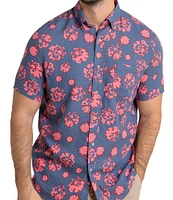 Southern Tide Blossom Bliss Short Sleeve Woven Shirt