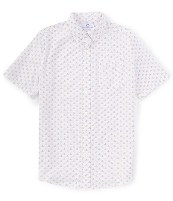 Southern Tide Brrr° Beach Voyager Short Sleeve Woven Shirt