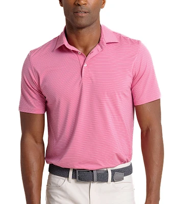 Southern Tide Brrr°-Eeze Claxton Stripe Short Sleeve Polo Shirt