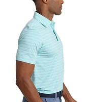 Southern Tide Brrr-Eeze Pearl Cove Stripe Short Sleeve Polo Shirt