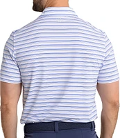 Southern Tide Brrr-Eeze Pearl Cove Stripe Short Sleeve Polo Shirt