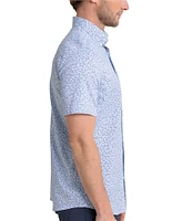 Southern Tide Brrr° Intercoastal Performance Stretch Iguana Glee Short Sleeve Woven Shirt