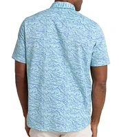 Southern Tide Brrr° Intercoastal Performance Stretch Shark Bait Short Sleeve Woven Shirt