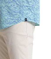 Southern Tide Brrr° Intercoastal Performance Stretch Shark Bait Short Sleeve Woven Shirt
