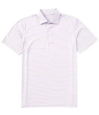 Southern Tide Brrr°eeze Beattie Stripe Performance Stretch Short Sleeve Polo Shirt