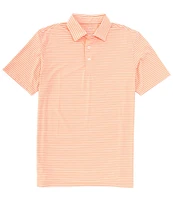 Southern Tide Brrr°eeze Beattie Stripe Performance Stretch Short Sleeve Polo Shirt