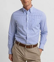 Southern Tide Charleston Granby Stripe Long Sleeve Woven Shirt