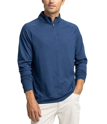 Southern Tide Cruiser Heather Solid Performance Stretch Quarter-Zip Pullover