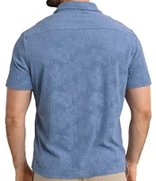 Southern Tide Crystal Beach Terry Short Sleeve Woven Camp Shirt
