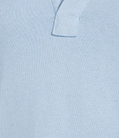 Southern Tide Demi Solid Collared V-Neck Short Sleeve Cotton Polo Dress
