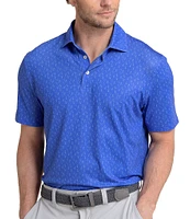 Southern Tide Driver Beers Cheers Printed Short Sleeve Polo Shirt
