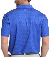 Southern Tide Driver Beers Cheers Printed Short Sleeve Polo Shirt
