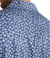 Southern Tide Driver Blossom Bliss Printed Short Sleeve Polo Shirt