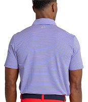 Southern Tide Driver Caravel Stripe Short Sleeve Polo Shirt