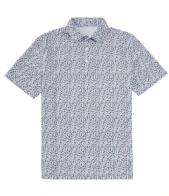 Southern Tide Driver Dazed And Transfused Performance Stretch Short Sleeve Polo Shirt