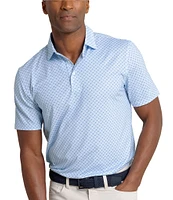 Southern Tide Driver Fin-Tastic Catch Printed Short Sleeve Polo Shirt