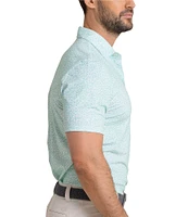Southern Tide Driver Flower Frenzy Printed Short Sleeve Performance Polo Shirt