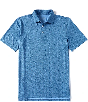 Southern Tide Driver Let's Go Clubbing Performance Stretch Short Sleeve Polo Shirt