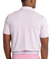Southern Tide Driver Oyster Creek Stripe Short Sleeve Polo Shirt