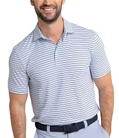 Southern Tide Driver Oyster Creek Stripe Short Sleeve Polo Shirt
