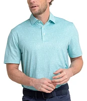 Southern Tide Driver Pineapple Paradise Printed Short Sleeve Polo Shirt