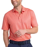 Southern Tide Driver Pineapple Paradise Printed Short Sleeve Polo Shirt
