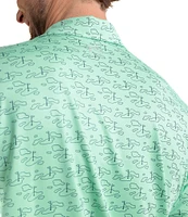 Southern Tide Driver Who's Your Caddy Printed Short Sleeve Polo Shirt