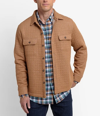 Southern Tide Fairwood Quilted Knit Shirt Jacket