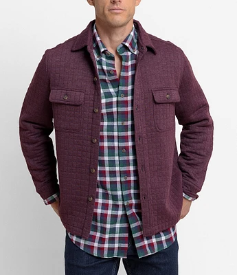 Southern Tide Fairwood Quilted Knit Shirt Jacket
