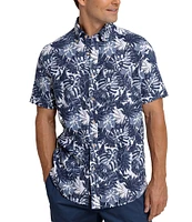 Southern Tide Grand Palms Short Sleeve Woven Shirt