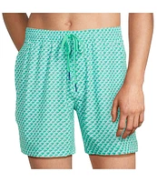 Southern Tide Green There Done That 6#double; Inseam Swim Trunks