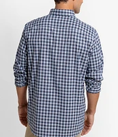 Southern Tide Intercoastal Performance Stretch Collection Plaid Long Sleeve Woven Shirt