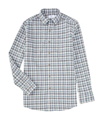 Southern Tide Intercoastal Performance Stretch Heather Chipley Plaid Long Sleeve Woven Shirt